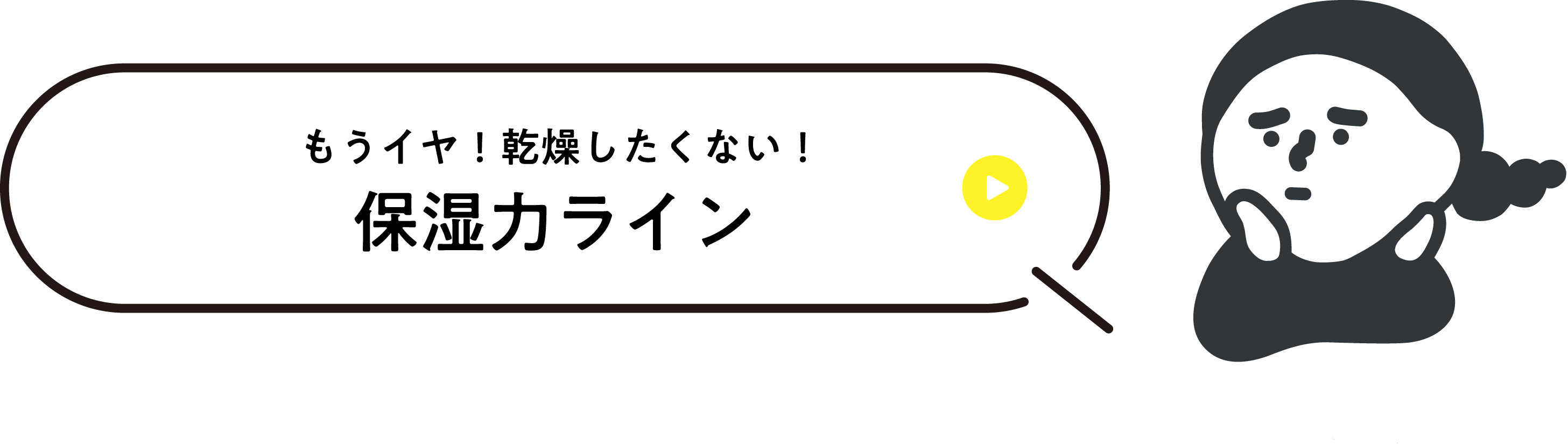 もうイヤ！乾燥したくない！保湿力ライン