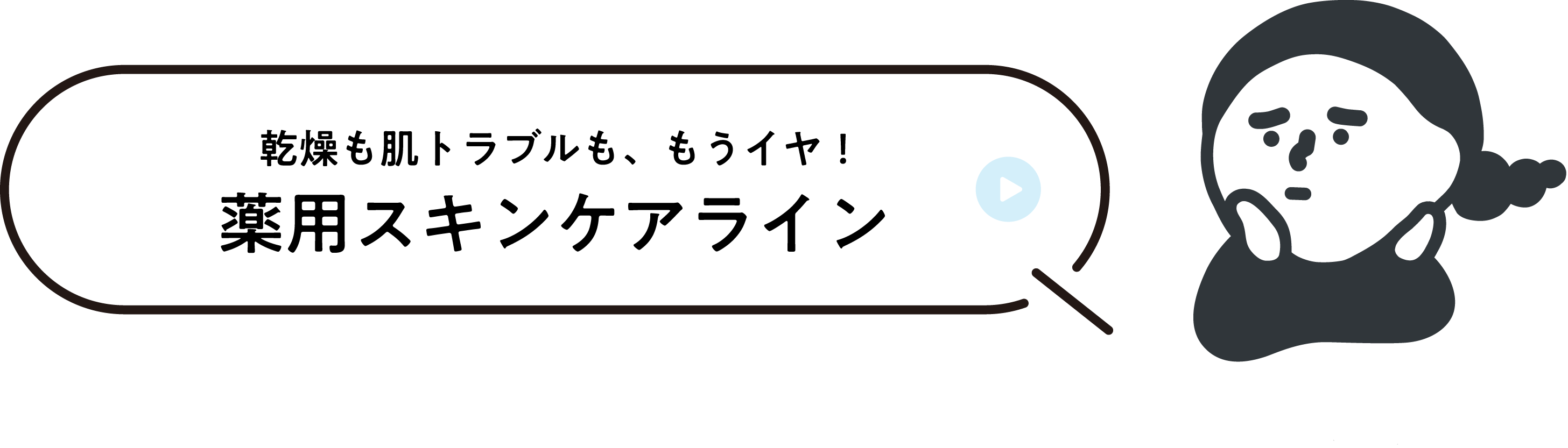 乾燥も肌トラブルも、もうイヤ！薬用スキンケアライン