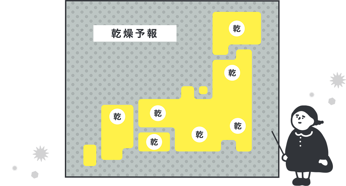 乾燥肌さんの乾燥注意報