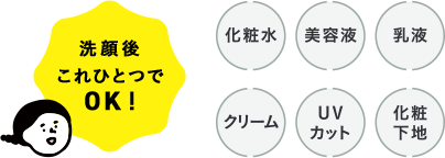 乾燥さん オールインワン効果！