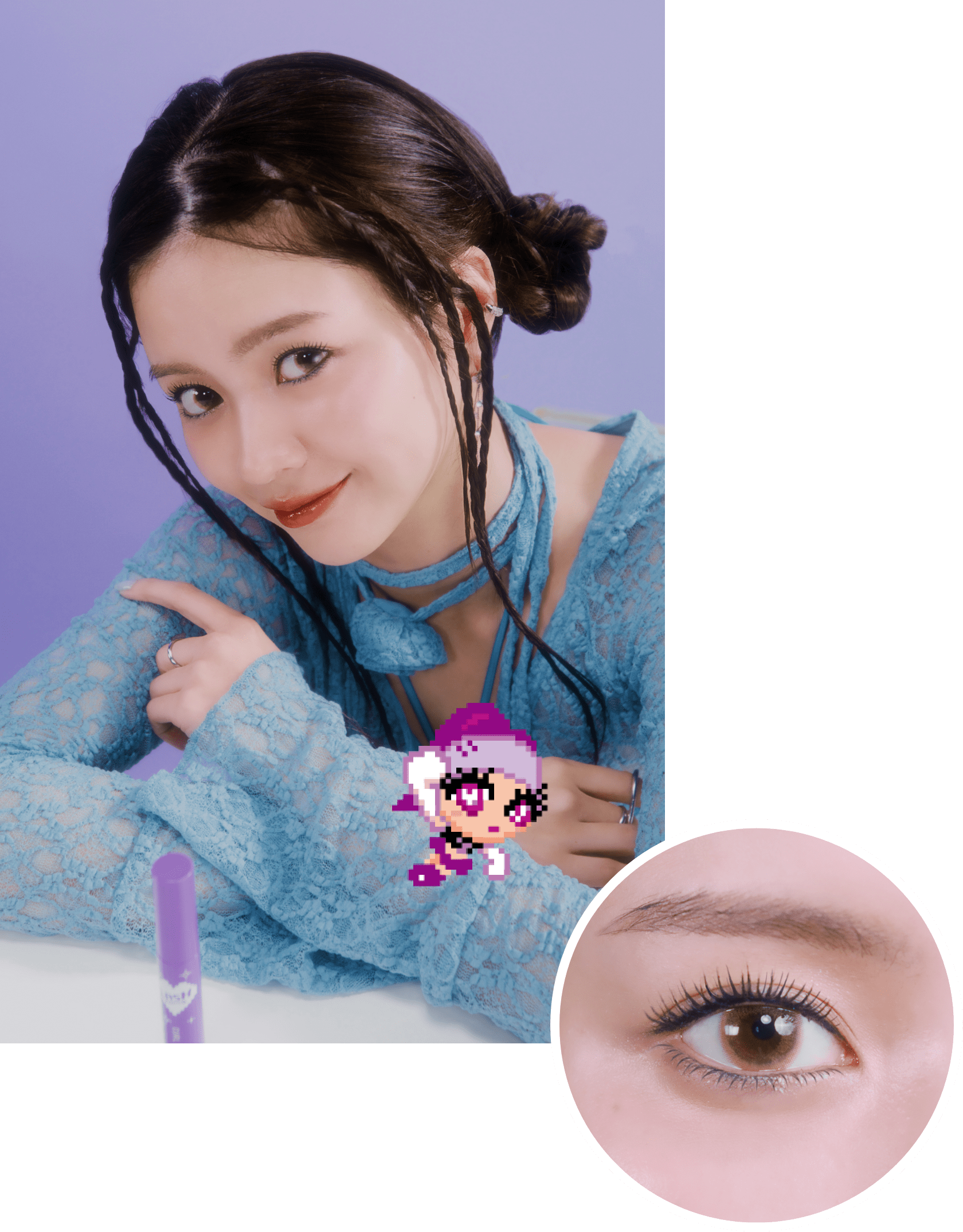 下向きまつ毛もくるんとギュン上げ！目ヂカラ炸裂！マジ盛り