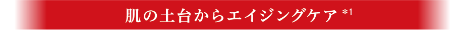 肌の土台からエイジングケア