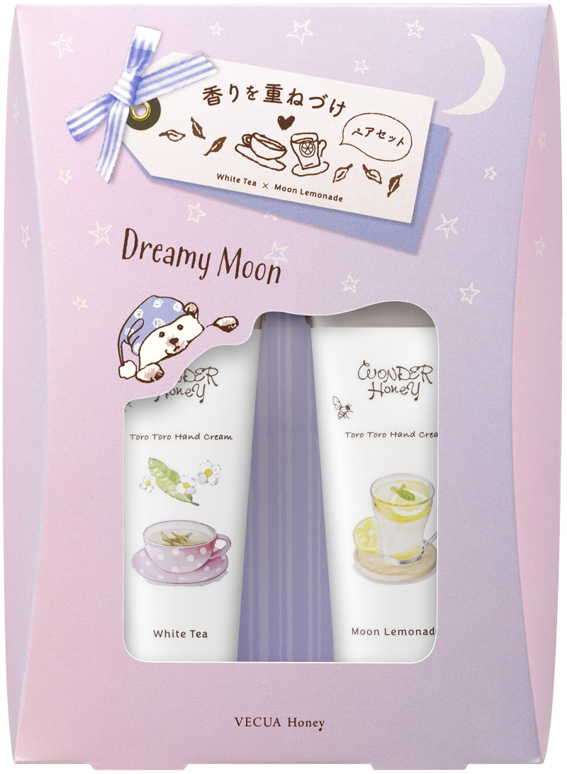 ワンダーハニー はちみつの森のハンドクリームペアセットドリーミィムーン＜ハンドクリーム＞