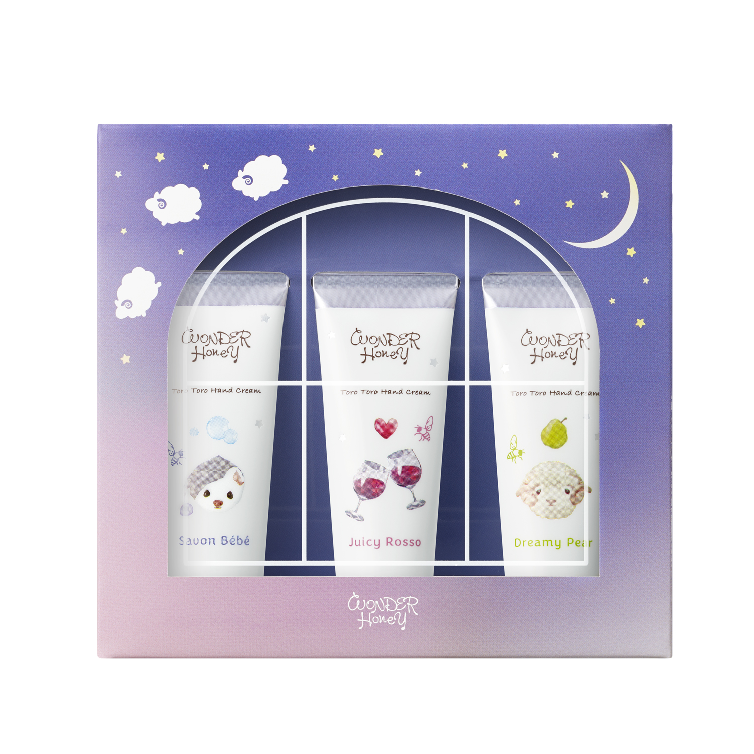 ワンダーハニー　はちみつの森のハンドクリームギフト スウィートナイトトリオ 20g×3