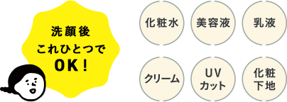 乾燥さん オールインワン効果！