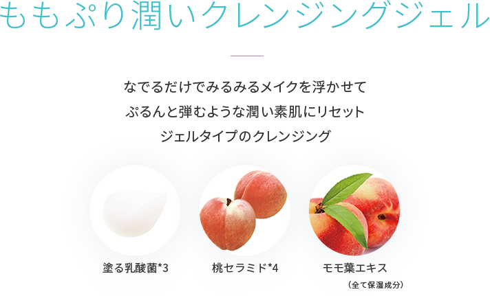 ももぷり 潤いクレンジングジェル