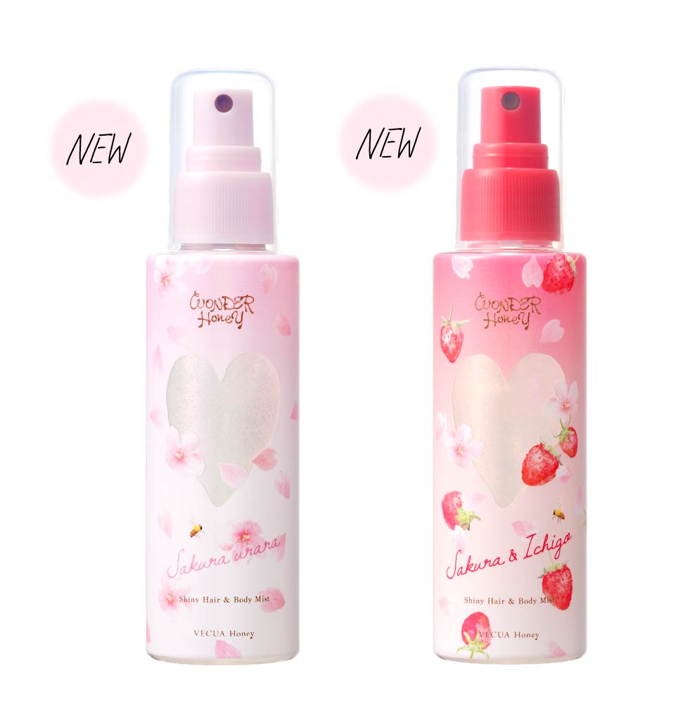 ワンダーハニーきらめきヘア＆ボディフレグランスミスト　サクラウララ/野イチゴサクラ